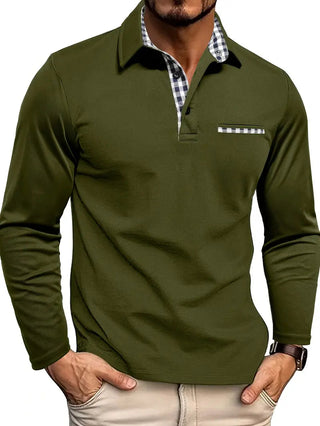 Hendrik - Langarm-Poloshirt