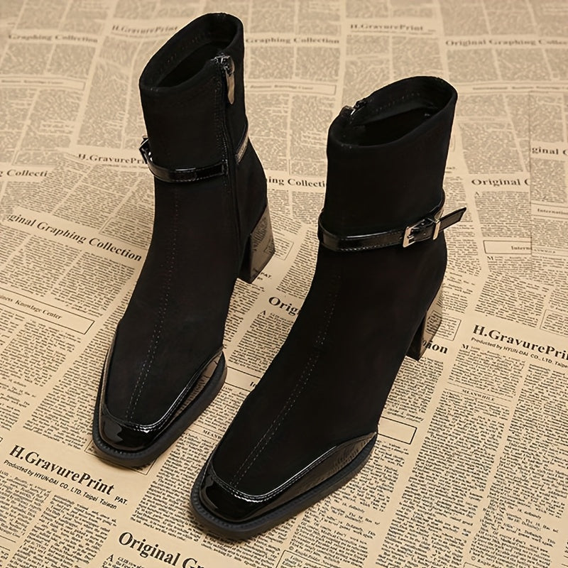 Kira - Stiefel in Wildlederoptik
