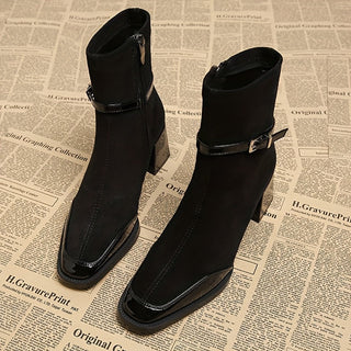 Kira - Stiefel in Wildlederoptik