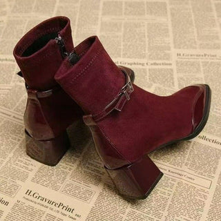 Kira - Stiefel in Wildlederoptik