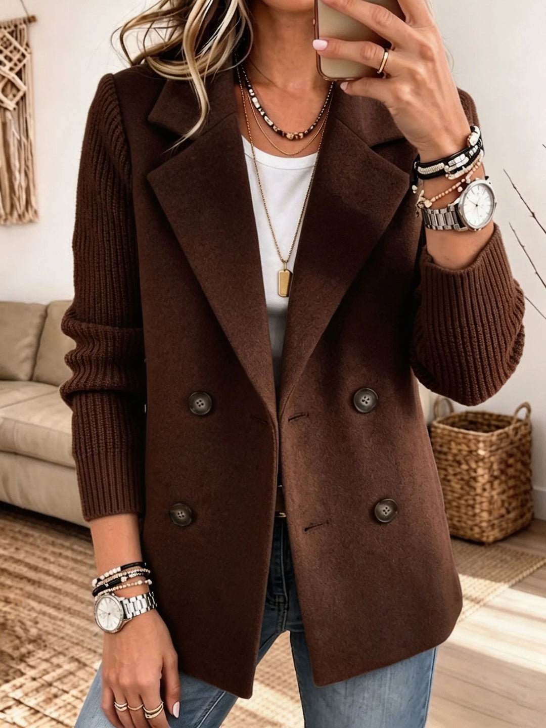 Carla - Blazer mit Strickärmeln