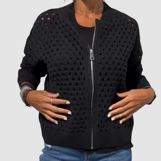 Fenja - Strickjacke mit Reißverschluss