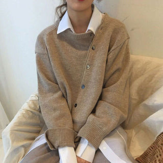 Erika - Wickelpullover mit Knöpfen