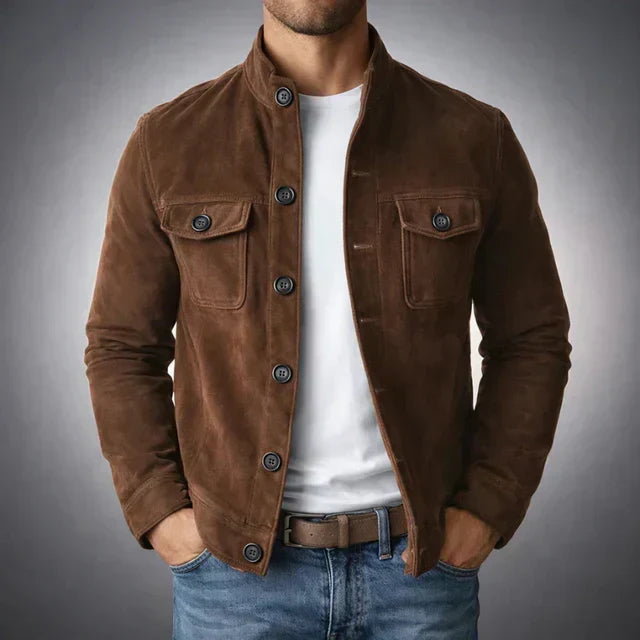 Alexander - Jacke in Wildlederoptik