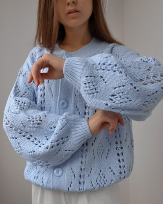 Claudia - Lochmuster-Cardigan
