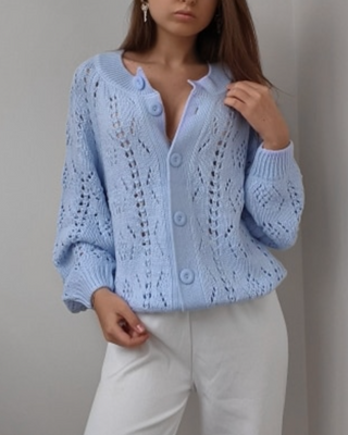 Claudia - Lochmuster-Cardigan
