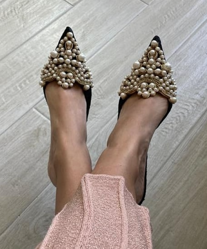 Sigrid - Pumps mit Perlen