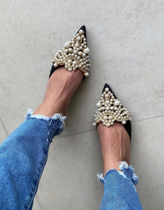 Sigrid - Pumps mit Perlen