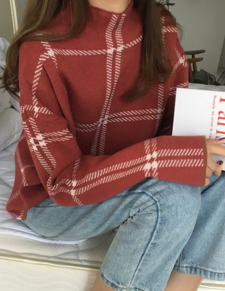 Theresa - Karo-Pullover