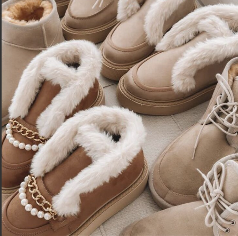Anja - Plateau-Boots mit Perlen