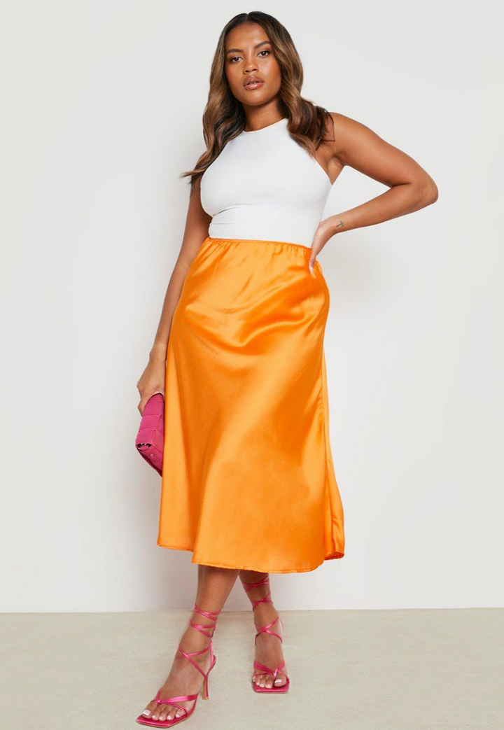 Neele - Satin-Midirock