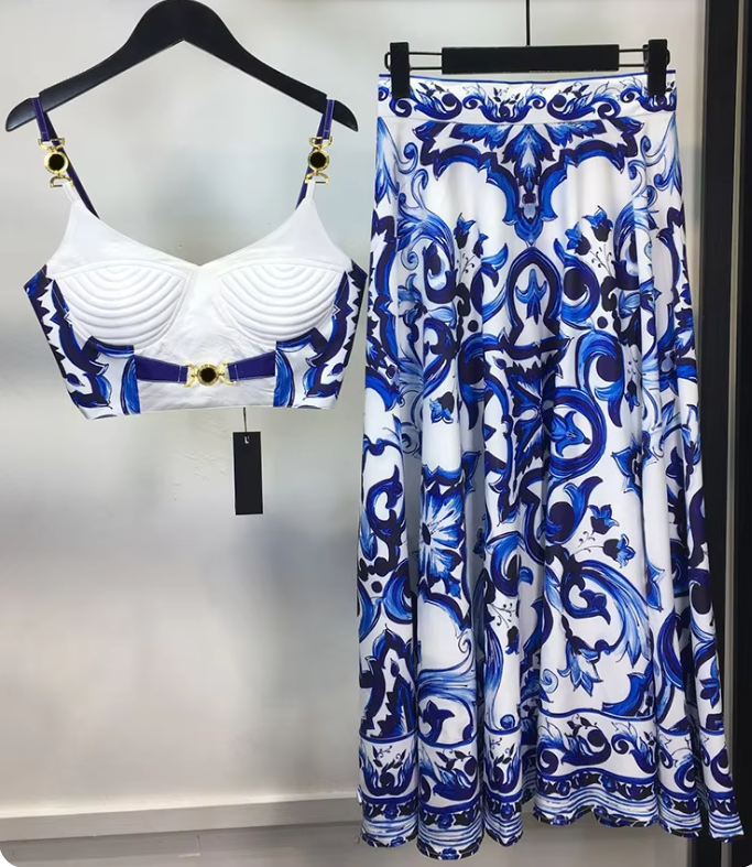 Smilla - Satin-Top mit Rock