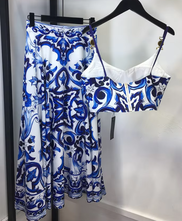 Smilla - Satin-Top mit Rock