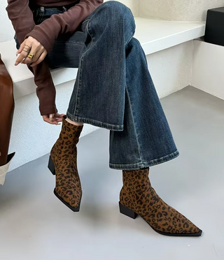 Sophie - Stiefeletten im Leoprint