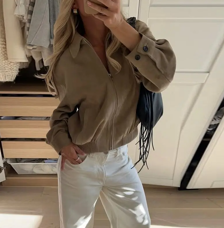 Veronika - Jacke in Wildlederoptik