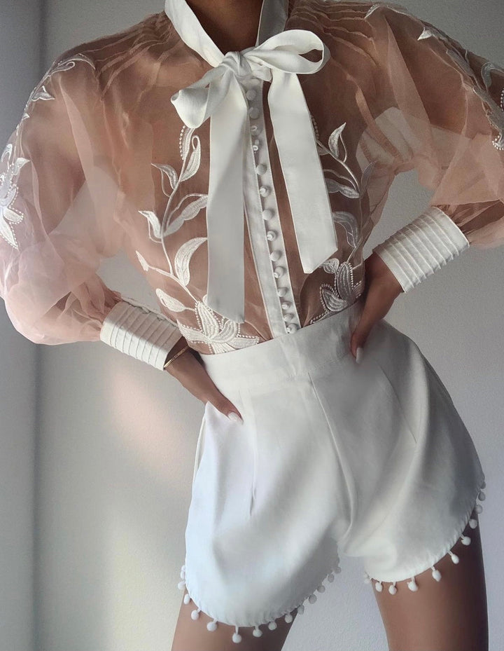Linda - Bestickter Playsuit
