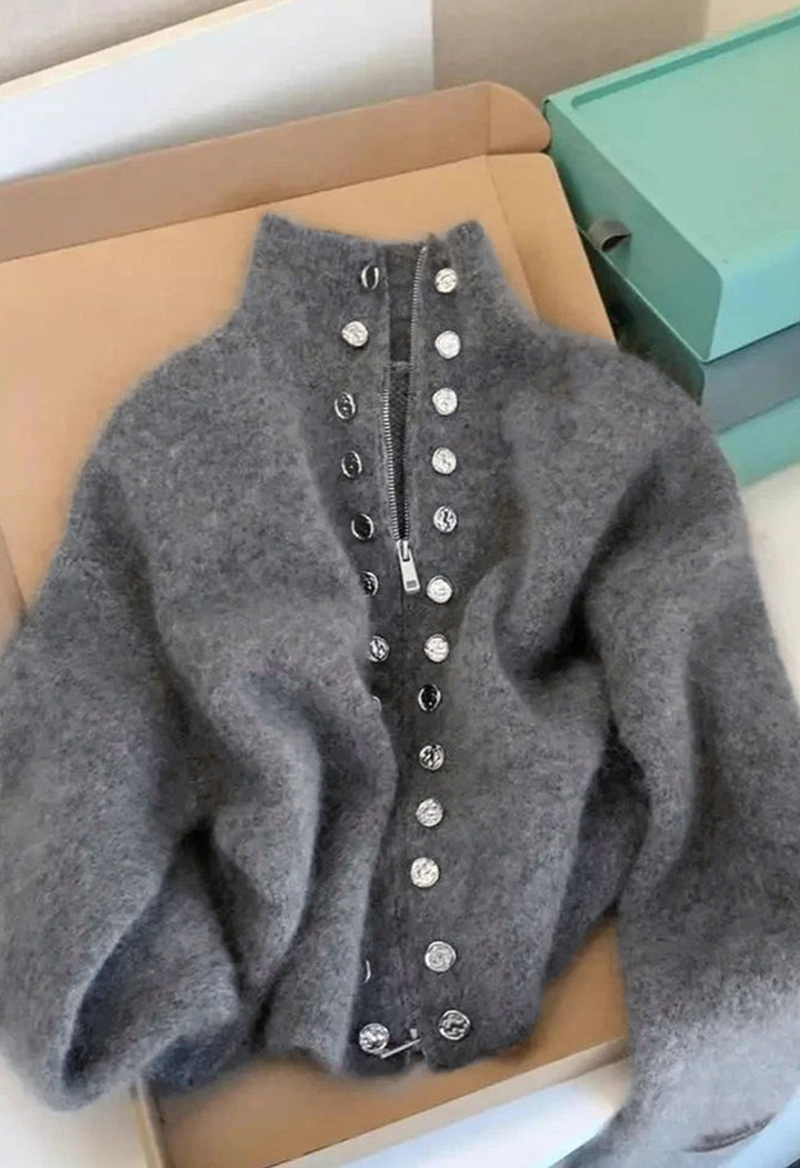 Linnea - Strickjacke mit Reißverschluss