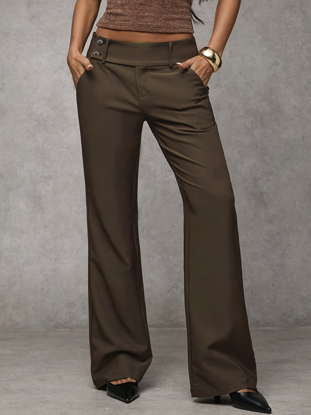 Duna - Weite Hose mit hohem Bund