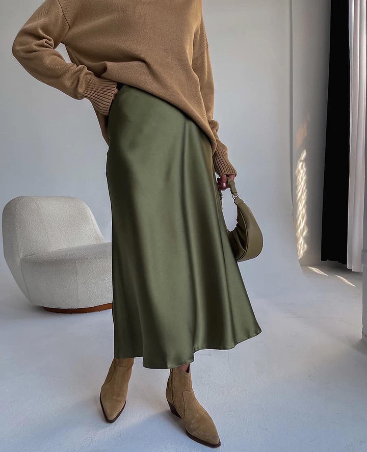 Vivien - Satin-Midirock