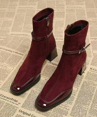Kira - Stiefel in Wildlederoptik