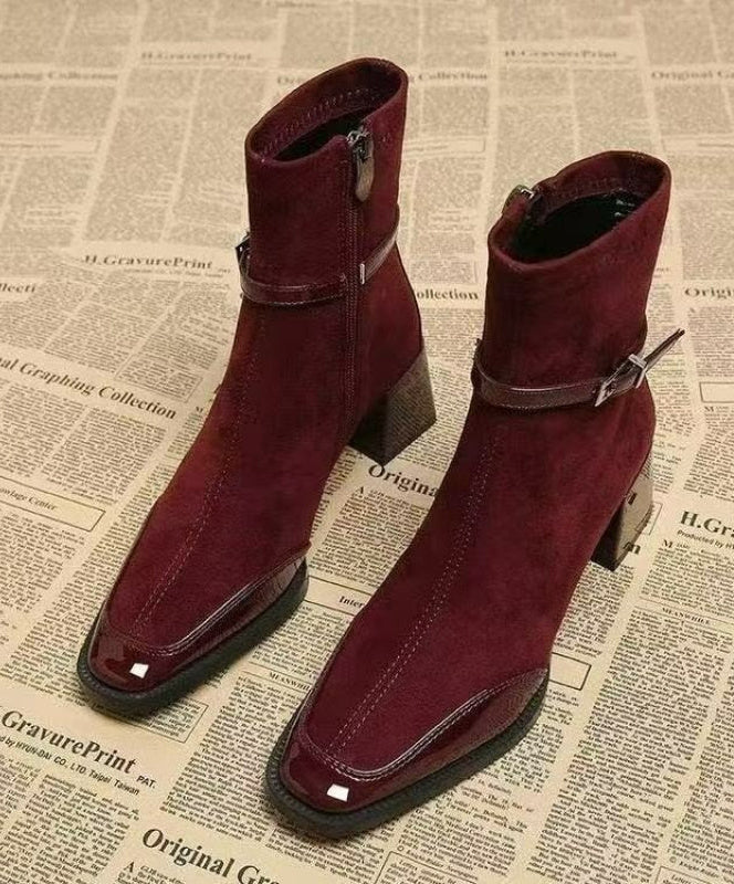 Kira - Stiefel in Wildlederoptik