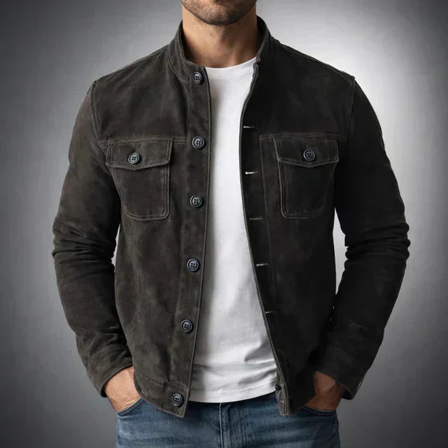 Alexander - Jacke in Wildlederoptik