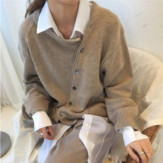 Erika - Wickelpullover mit Knöpfen