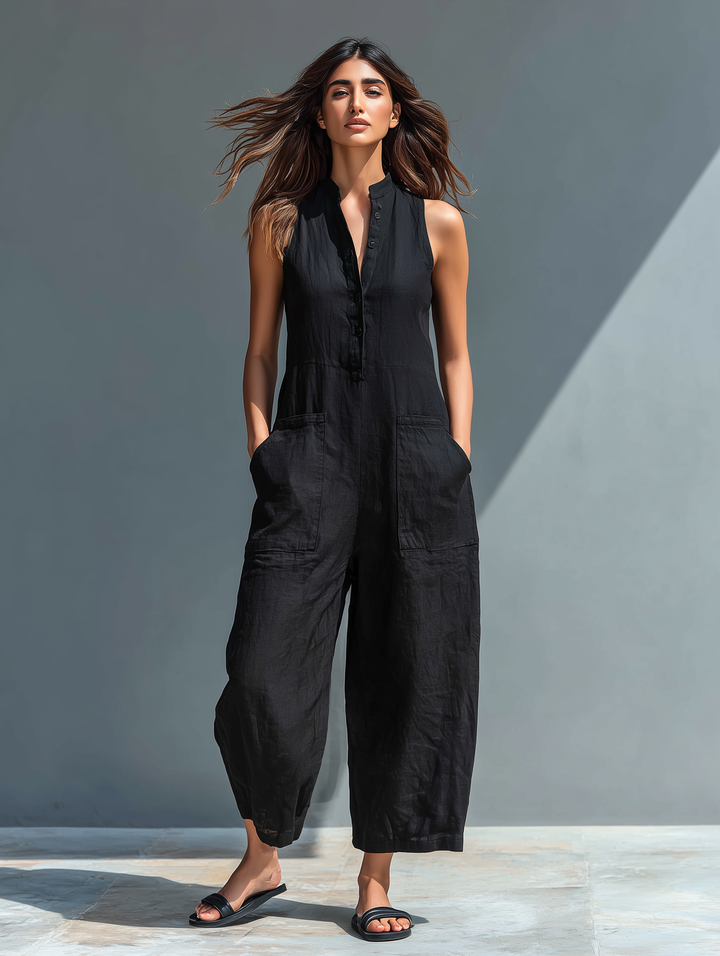 Amalia - Ärmelloser Jumpsuit