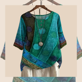 Anneliese - T-Shirt im Patchwork-Look