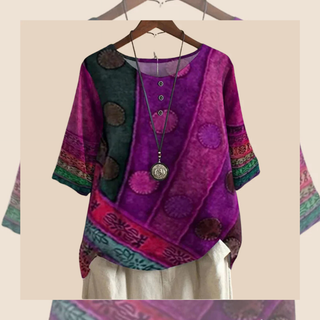 Anneliese - T-Shirt im Patchwork-Look