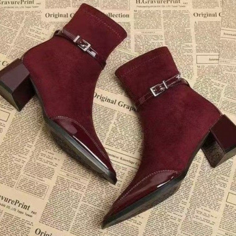 Kira - Stiefel in Wildlederoptik