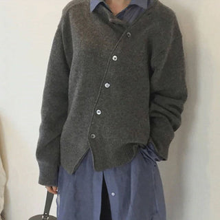 Erika - Wickelpullover mit Knöpfen