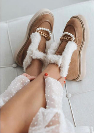 Anja - Plateau-Boots mit Perlen