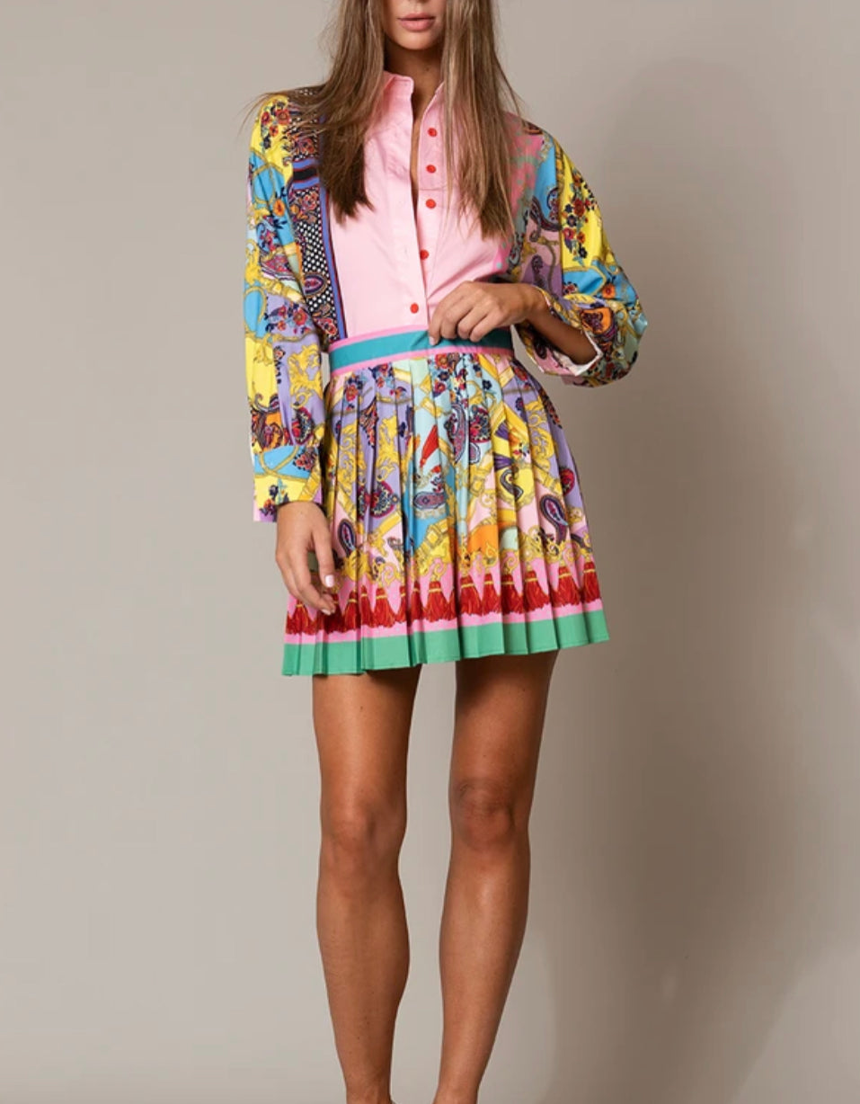 Martha - Oversized Hemd mit Faltenrock