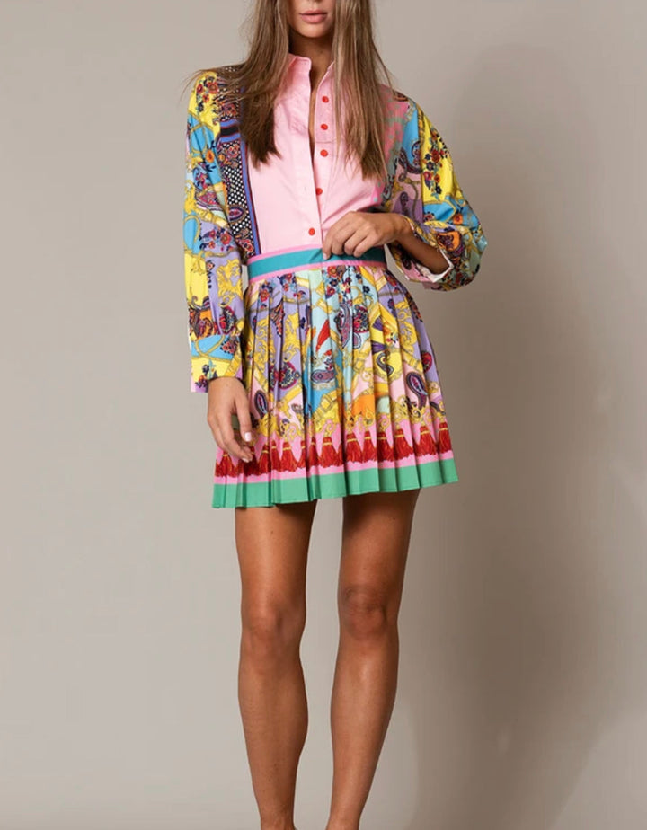 Martha - Oversized Hemd mit Faltenrock