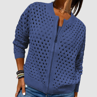 Fenja - Strickjacke mit Reißverschluss