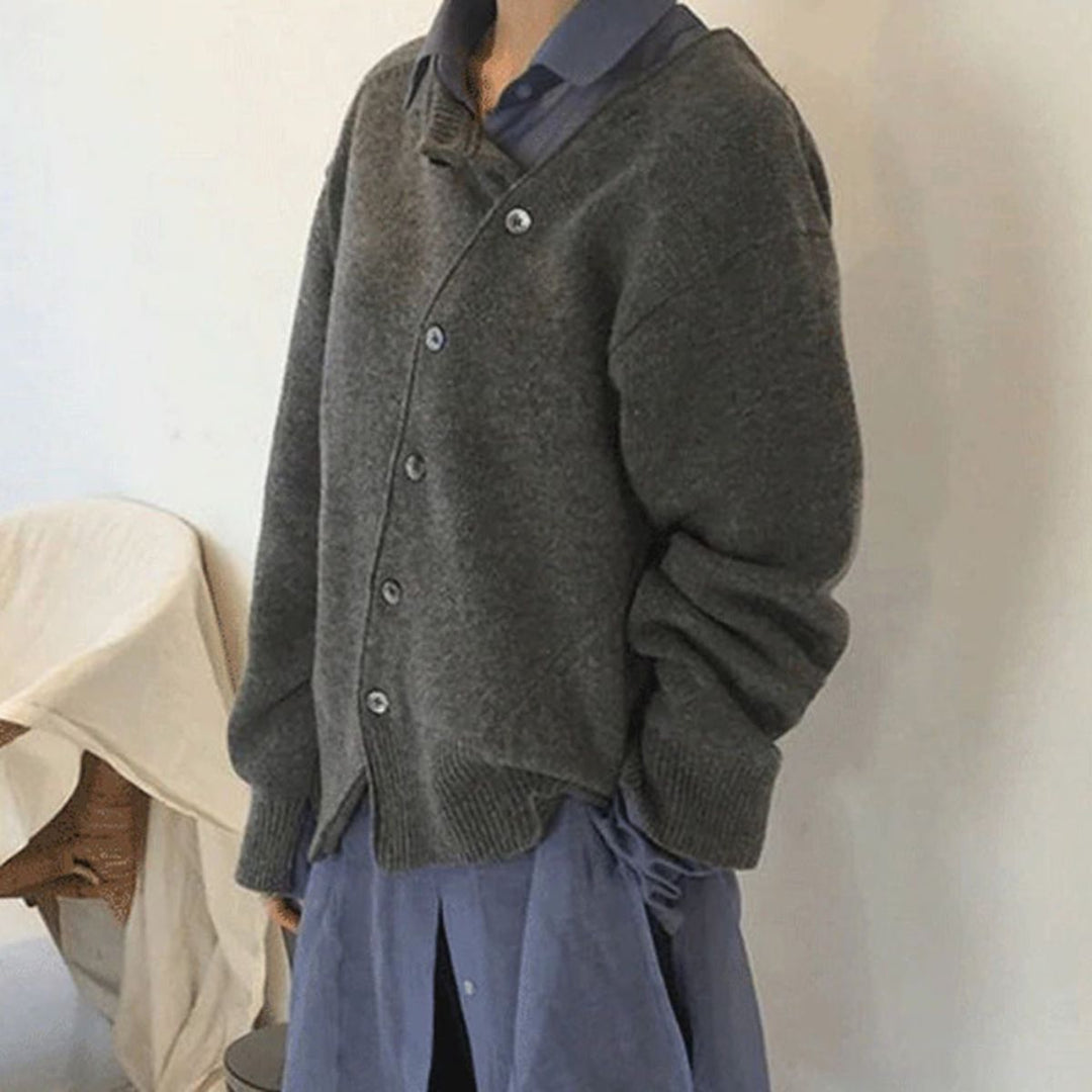 Erika - Wickelpullover mit Knöpfen