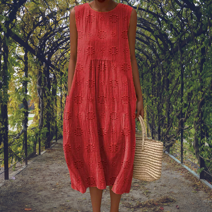 Rebekka - Ärmelloses Midikleid