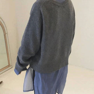 Erika - Wickelpullover mit Knöpfen