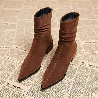 Svea - Stiefel in Wildlederoptik