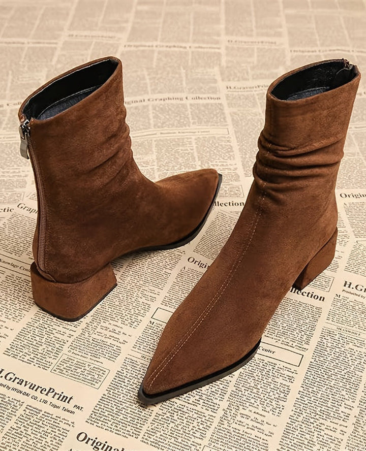 Svea - Stiefel in Wildlederoptik
