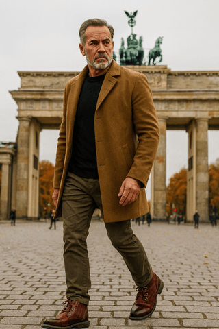 Anton - Schnürstiefel in Lederoptik