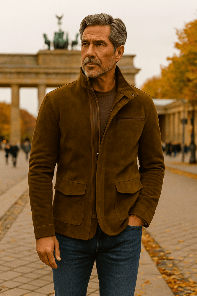 Volker - Jacke in Wildlederoptik