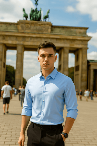 Lukas - Knitterfreies Stretchhemd