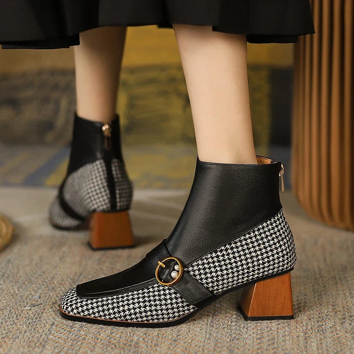 Anna - Lederstiefel mit eckiger Spitze