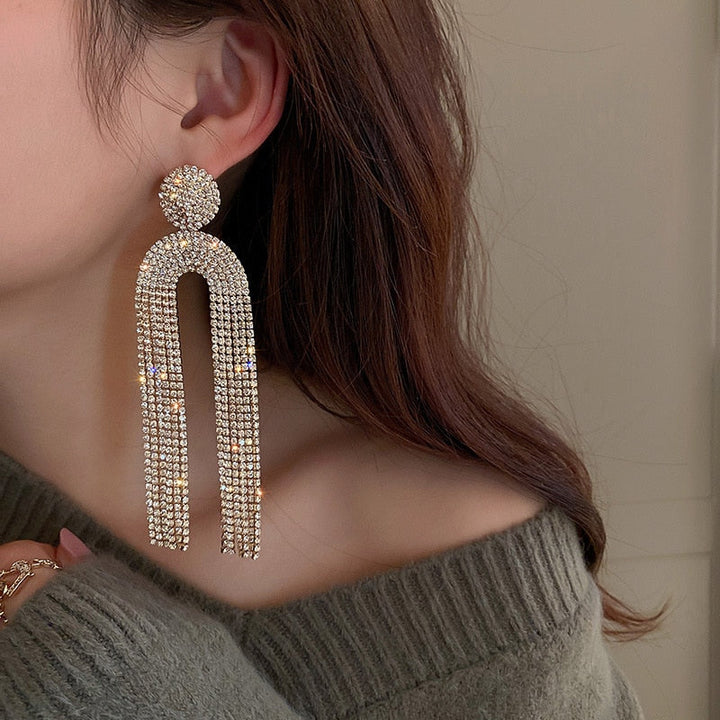 Ute - Strass-Ohrringe