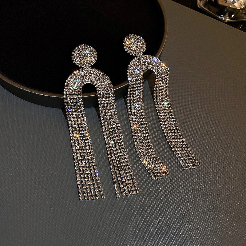 Ute - Strass-Ohrringe