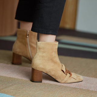 Viktoria - Velours-Stiefeletten