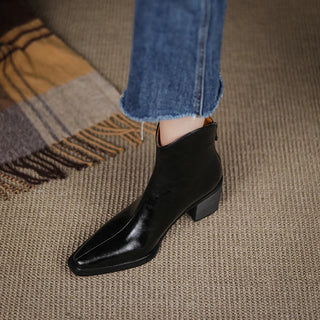 Dana - Spitze Lederstiefeletten
