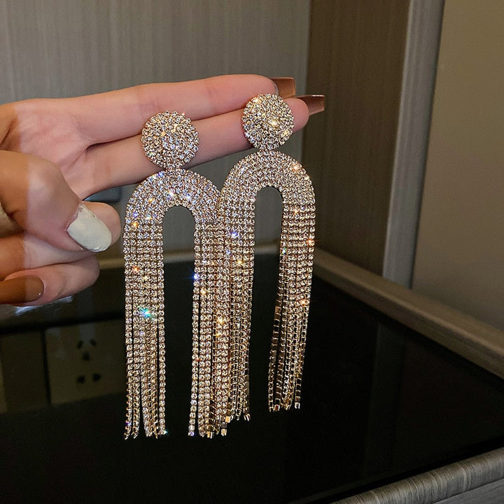 Ute - Strass-Ohrringe